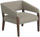 International Furniture Direct Murcia Beige/Lacquer Brown Accent Chair-0