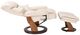 BenchMaster High Line Nicholas Ivory Chair and Ottoman Set-2