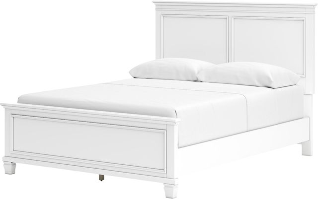 Signature Design by Ashley® Fortman White Queen Panel Bed-3