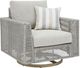 Signature Design by Ashley® Seton Creek Beige/Gray Wicker Outdoor Swivel Lounge with Cushions-0
