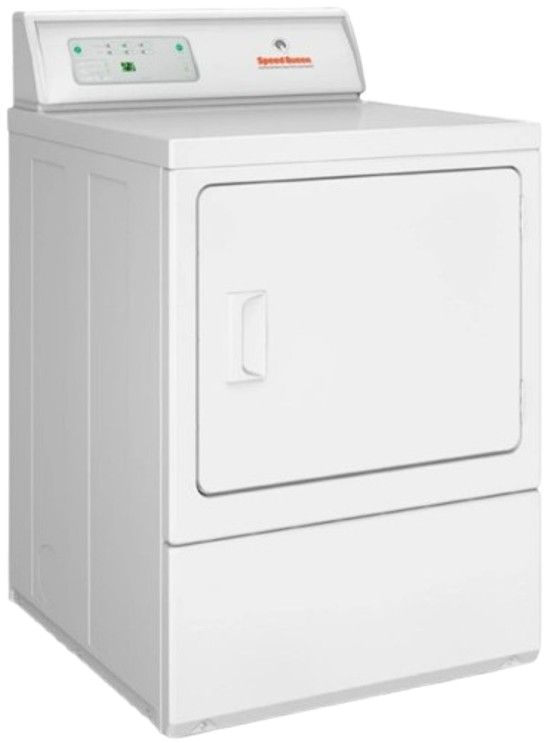 Speed Queen® Commercial 7.0 Cu. Ft. White Front Load Gas Dryer-0