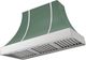 AGA Cascade 48" Mineral Green Wall Mounted Range Hood with Polished Chrome Trim-0