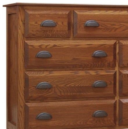 Wolfcraft Furniture Summit Brown 9-Drawer Narrow Dresser-2