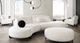 Diamond Sofa® Vesper 2-Piece White Sectional Sofa-2