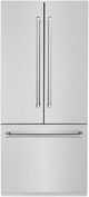 ZLINE 36" 19.6 Cu. Ft. Satin Stainless Steel Built-In French Door Refrigerator-0