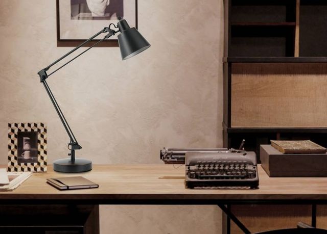 Cal® Lighting & Accessories Udbina Dark Bronze Desk Lamp-1