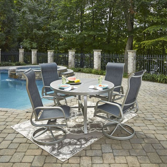 homestyles® Captiva 5-Piece Gray Outdoor Dining Set-3