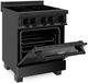 ZLINE 24" Black Stainless Steel Pro Style Induction Range-4