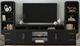 Elements International Ridgemont 3-Piece Black Entertainment Unit with 82" TV Console-0