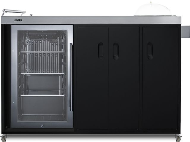 Summit® 60" Black & Stainless Steel Outdoor Portable Kitchenette-3