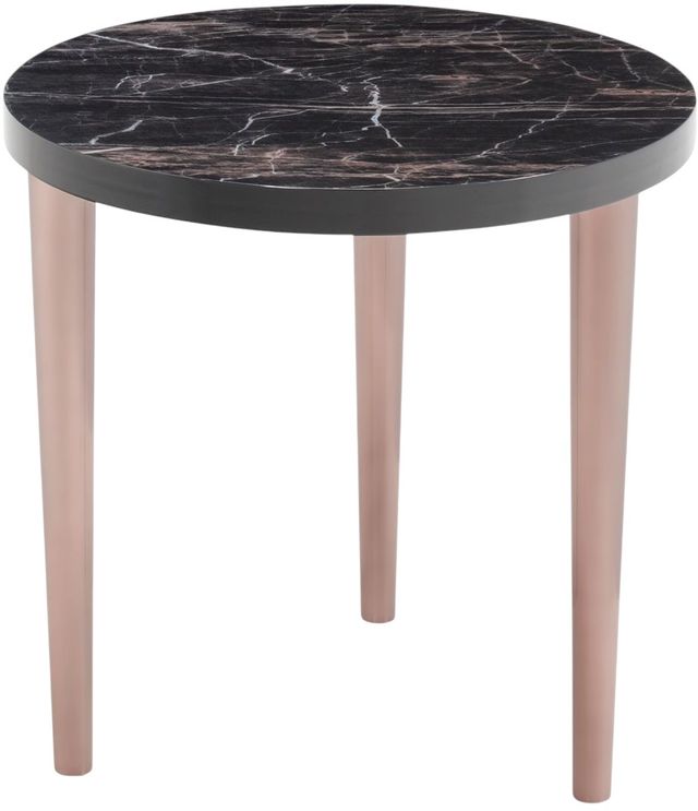 Michael Amini® Cloche Dark Bronze End Table-1