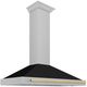 ZLINE Autograph Edition 48" Black Matte Wall Mounted Range Hood-2