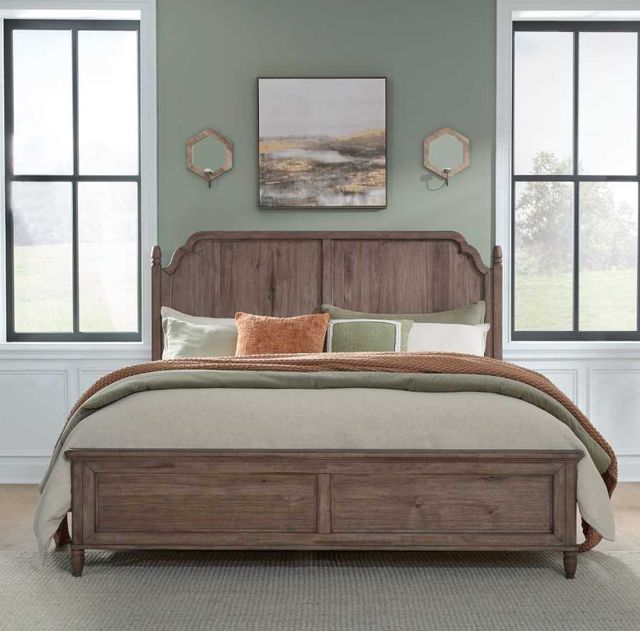 Liberty Furniture Hickory Grove Heirloom Brown California King Panel Bed-1
