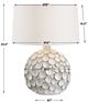 Uttermost® Hartley White Glaze Petal Table Lamp-3
