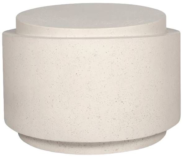 Moe's Home Collection Cosmo White Concrete Outdoor Accent Table-2