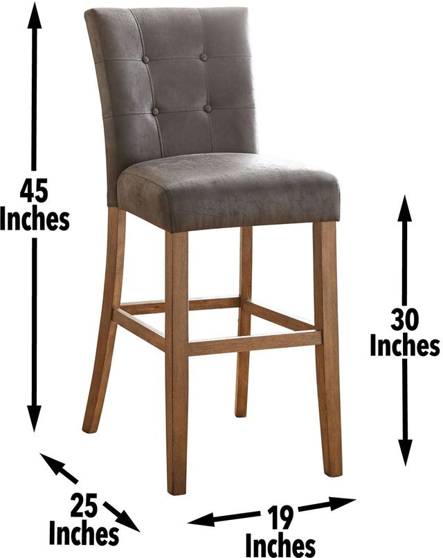 Steve Silver Co. Debby Driftwood/Gray Bar Stool-3