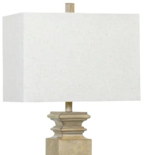 Stylecraft Beige/White Table Lamp -1