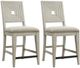 Riverside Furniture Cascade Dovetail 2-Piece Upholstered Wood Back Counter Stool Set-0
