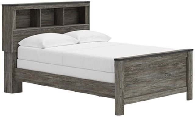 Signature Design by Ashley® Frandern Gray Full Bookcase Panel Bed-0