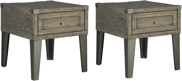 Signature Design by Ashley® Chazney 2-Piece Rustic Brown Living Room Table Set-0