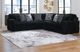 Signature Design by Ashley® Midnight-Madness 3-Piece Onyx L-Shape Sectional-2