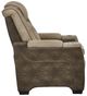 Signature Design by Ashley® Next-Gen DuraPella Sand Power Recliner with Adjustable Headrest-1