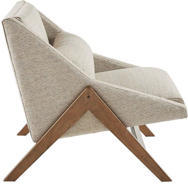 Olliix by INK+IVY Mustard Yellow/Pecan Boomerang Accent Chair-1