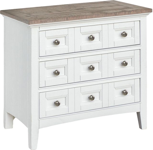 Magnussen Home® Heron Cove Chalk White/Dovetail Grey 2-Tone Drawer Nightstand-0