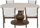 International Furniture Direct Lumiere 5-Piece Brown Dining Set-0