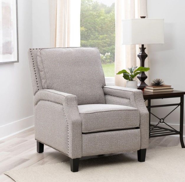Powell® Portico Coconut Manual Recliner-3