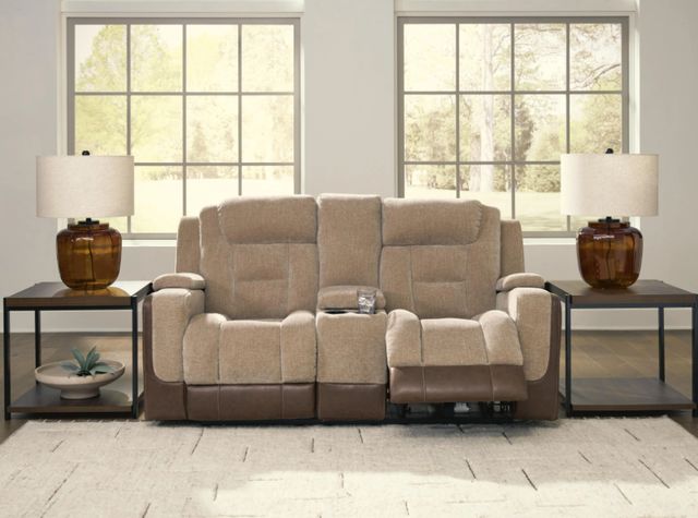 Signature Design by Ashley® Ultimax Brownstone Power Reclining Loveseat-2