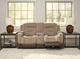 Signature Design by Ashley® Ultimax Brownstone Power Reclining Loveseat-2