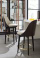 Caracole® Another Round Caracole Classic Beige/Dark Chocolate Counter Stool-4