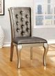 Furniture of America® Amina 2-Piece Champagne Dining Side Chair Set-1