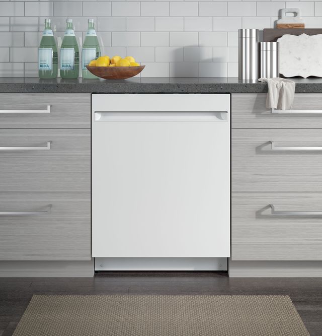 GE® 24" White on White Built-In Dishwasher-GDT225SGLWW-4