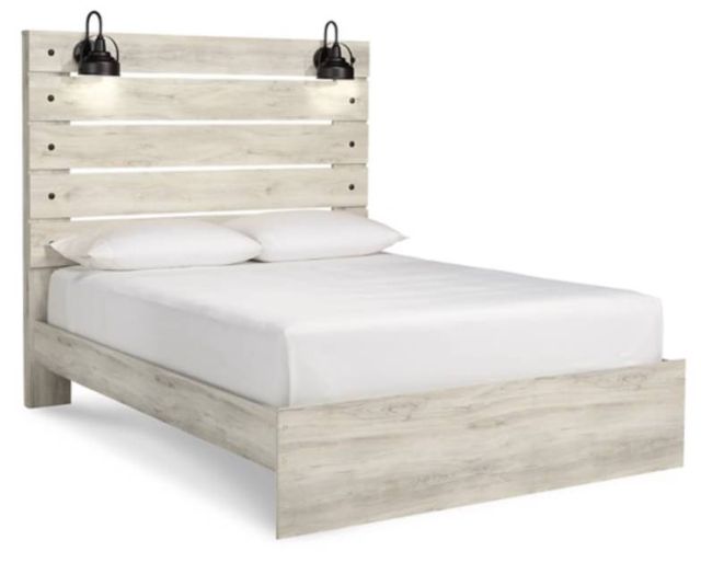 Signature Design by Ashley® Cambeck 5-Piece Whitewash Queen Panel Bed Set-1