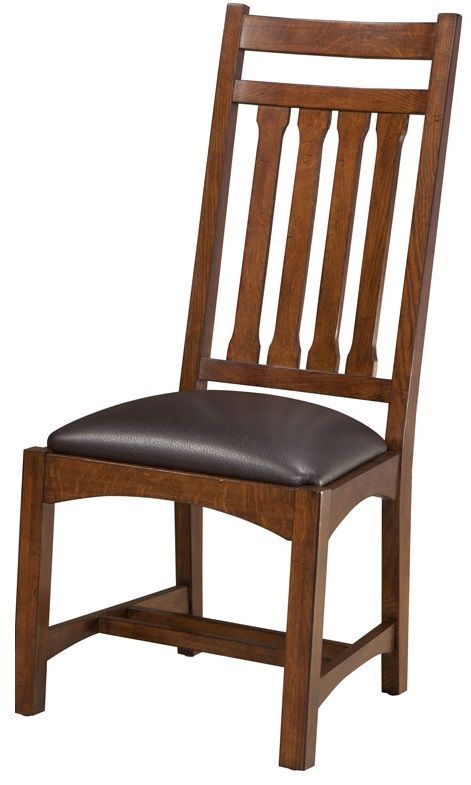 Intercon Oak Park Mission Narrow Slat Back Side Chair-0