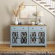 Jofran Inc. Aurora Hills Brushed Blue 4-Door Accent Chest-1