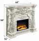 ACME Furniture Adara Antique White Fireplace-2