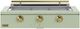 Caliber™ Rockwell Social 3-Burner Sage Built-In Natural Gas Grill with Brass Hardware-0