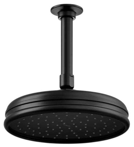 KOHLER® Matte Black 2.5 GPM 8" Single-Function Rainhead-0