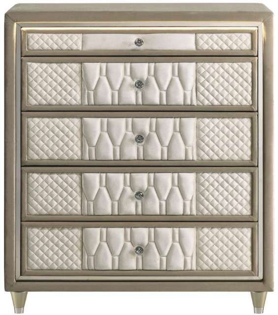 Coaster® Lorient Camel/Ivory Chest-1