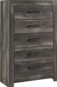 Signature Design by Ashley® Wynnlow 4-Piece Gray Queen Crossbuck Panel Bed Set-4