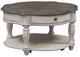 Liberty Furniture Magnolia Manor 3-Piece Weathered Brown Occasional Table with Antique White Base Sets-3