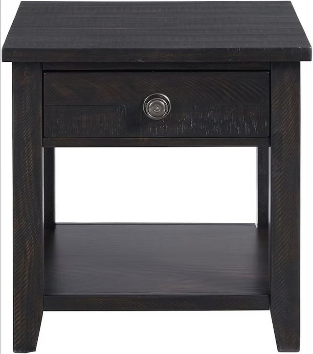 Elements International Kendyl Espresso Occasional End Table-1