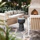 TOV Furniture Charra Black Concrete Indoor/Outdoor Side Table-1