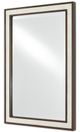Currey & Company Malibay Ivory/Dark Walnut Shagreen Mirror-1