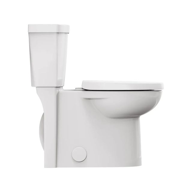 American Standard Studio® White Skirted Two-Piece Dual Flush Chair Height Elongated Toilet with Seat 1.28 gpf/4.8 Lpf and 1.0 gpf/3.8 Lpf-3