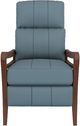 Best® Home Furnishings Customizable Ryberson Leather High Leg Recliner with Dark Walnut Legs-1