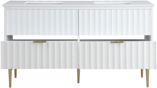 Meridian Furniture Modernist White 60" Bathroom Vanity-3